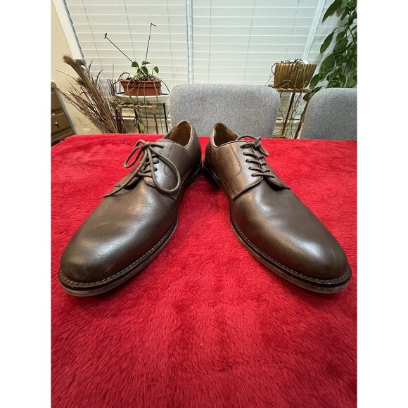 Polo Ralph Lauren Cap Toe Leather Oxford Dress Shoes - Men\'s 9.5D Brown main image 7